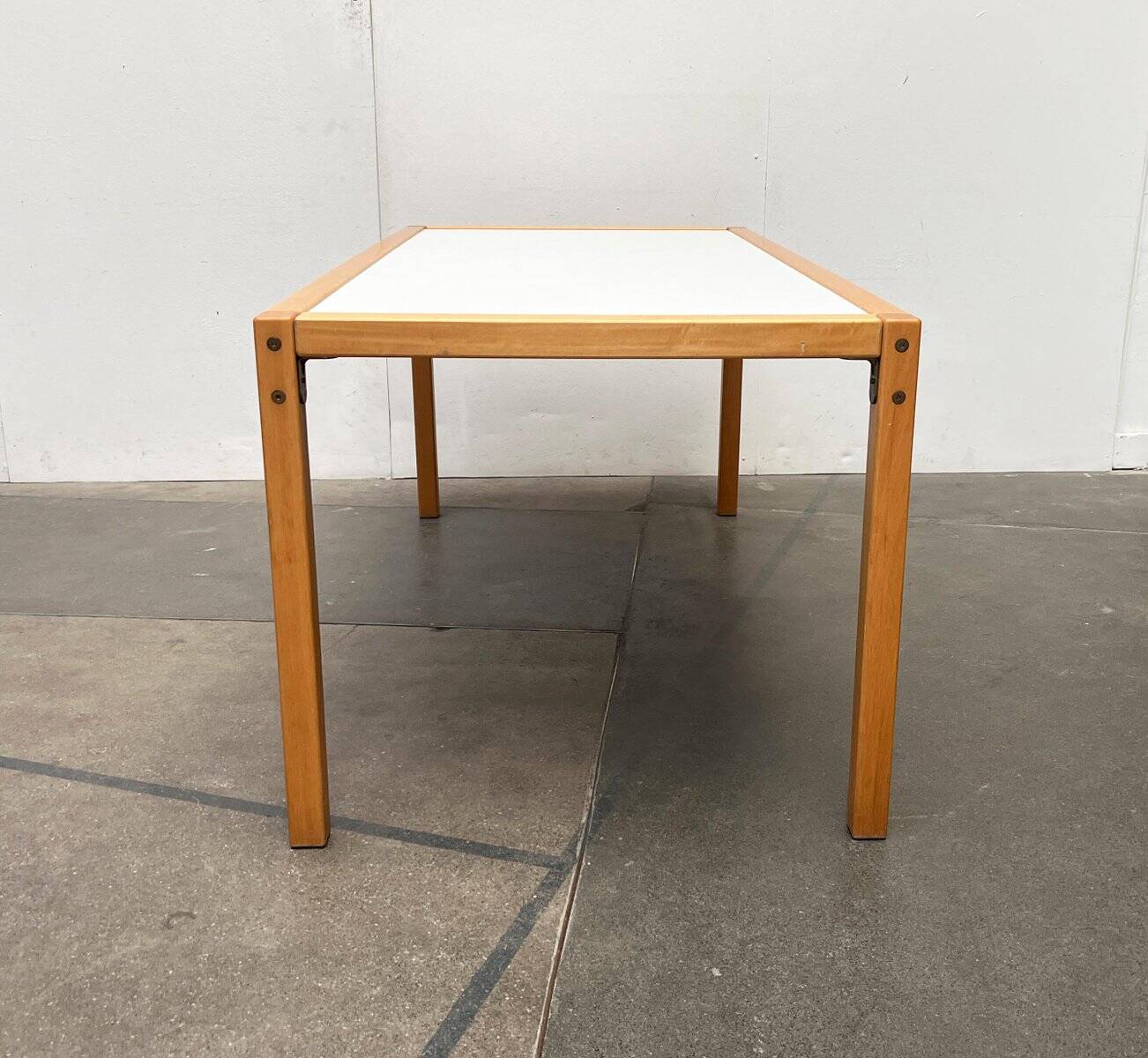 Vintage German Postmodern dining table or desk from the Profilsystem series by Flötotto, 1970s.