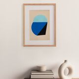 collage on old paper - JAC - signed Eawy