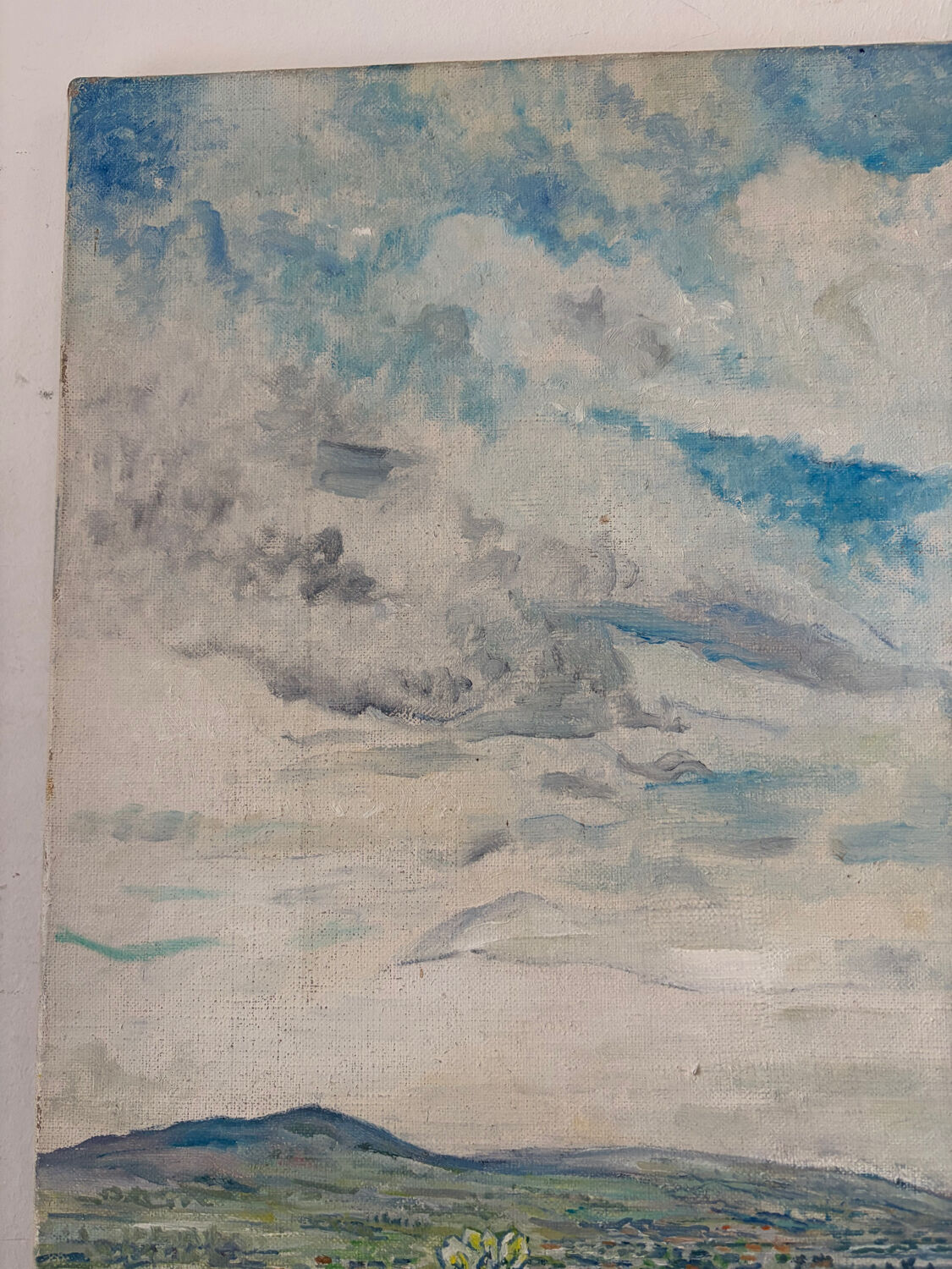 List of tigridias and hollyhocks, signed Maurice Bouillot 1972