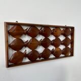 Old teak frame "fish" Scandinavian design of the 60s vintage decoration