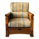Solid wood and fabric armchair Jacques Leleu collection