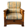 Solid wood and fabric armchair Jacques Leleu collection