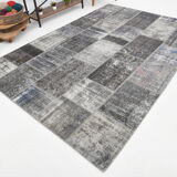 Tapis patchwork oushak vintage turc 304x204
