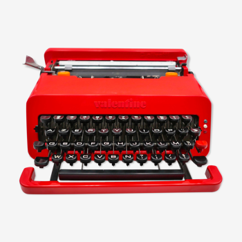 Typewriter Olivetti Valentine red revised ribbon new