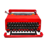 Machine à écrire olivetti valentine rouge révisée ruban neuf