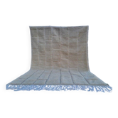 Grand blanc tapis marocain tissé main artisanale traditionnelle taille 2/3m