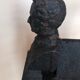 Paire de chenets "Tête de Chateaubriand", époque 19ème siècle