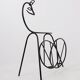 Black lacquered metal Bambi Magazine Rack holder 1960s