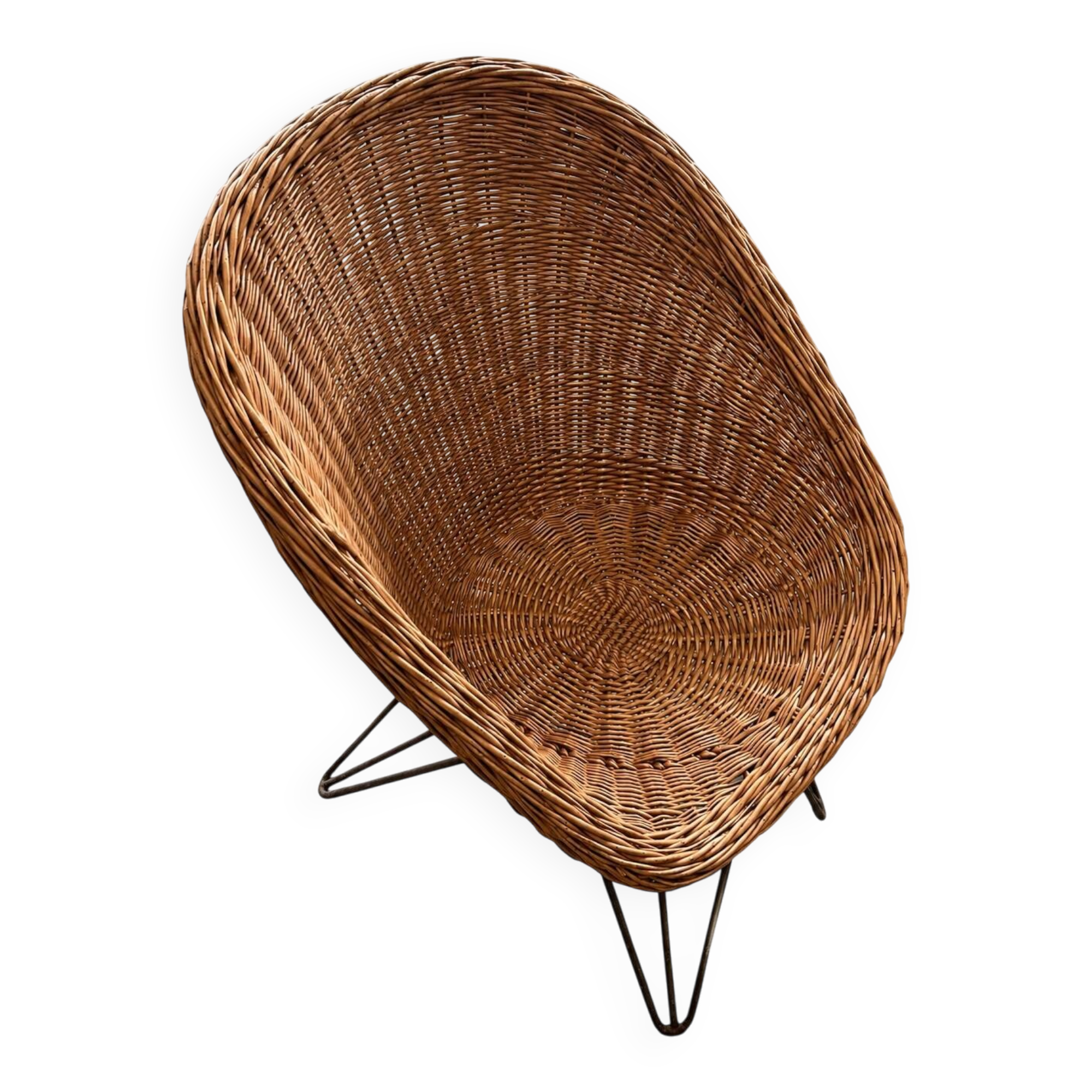 Rattan armchair Teun Velthuizen for Urotan 1950