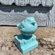 Art deco ceramic bird by st clement signed h. guingot 1930