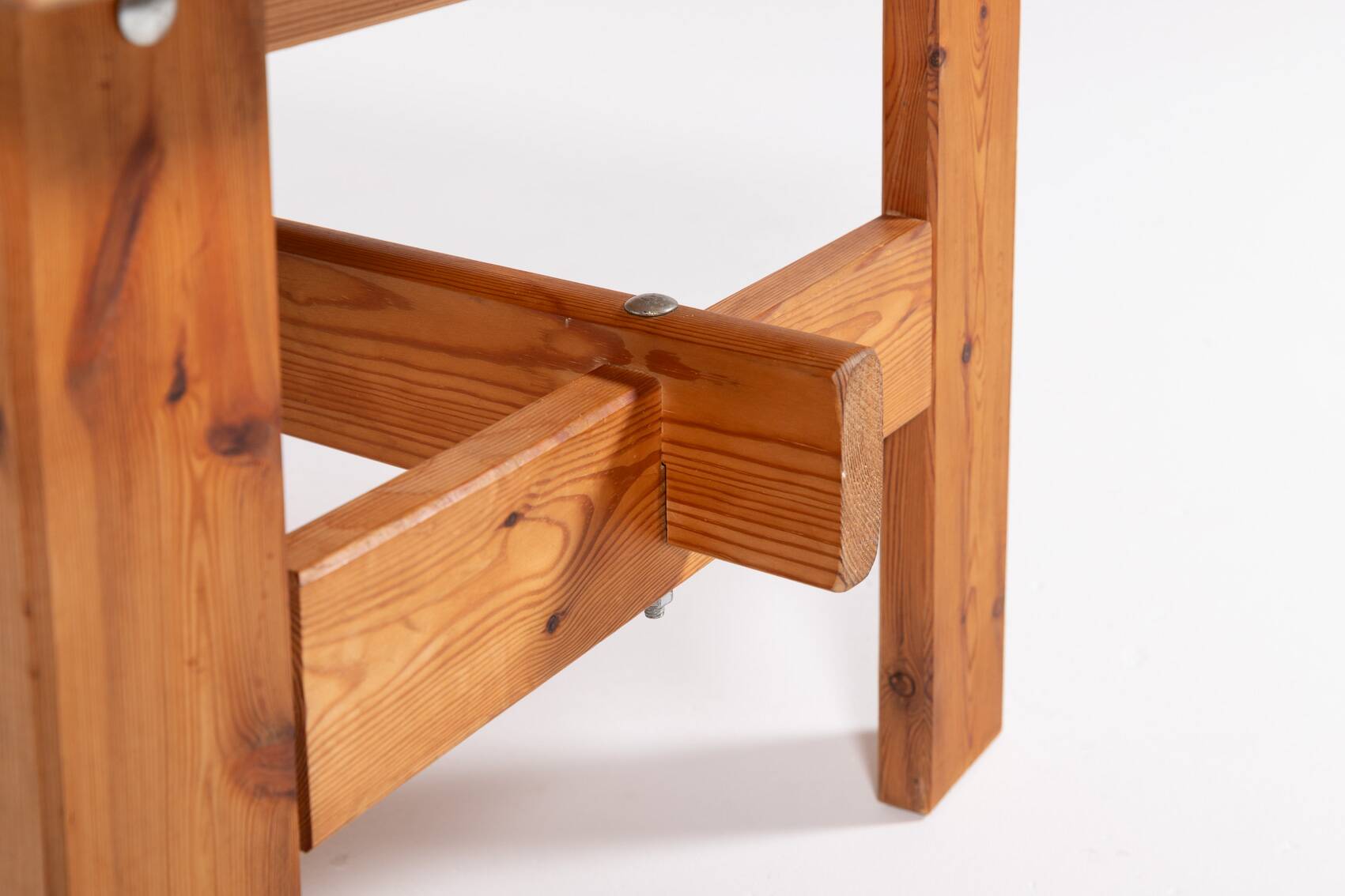 Scandinavian Modern solid pine coffee table