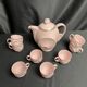 Art déco, service à café porcelaine rose Epiag vers 1930