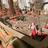 Model of a Royal Navy ship