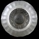 Art Deco ball vase with arches and roses in frosted molded glass
