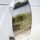 Vintage wall pharmacy, oval mirror cabinet, bathroom, 1 mirror door, shelves