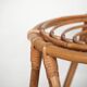 Rattan and bamboo stool 1950
