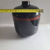 Black and red lacquered ice cube tray in a slightly tipsy Japanese style #POMR