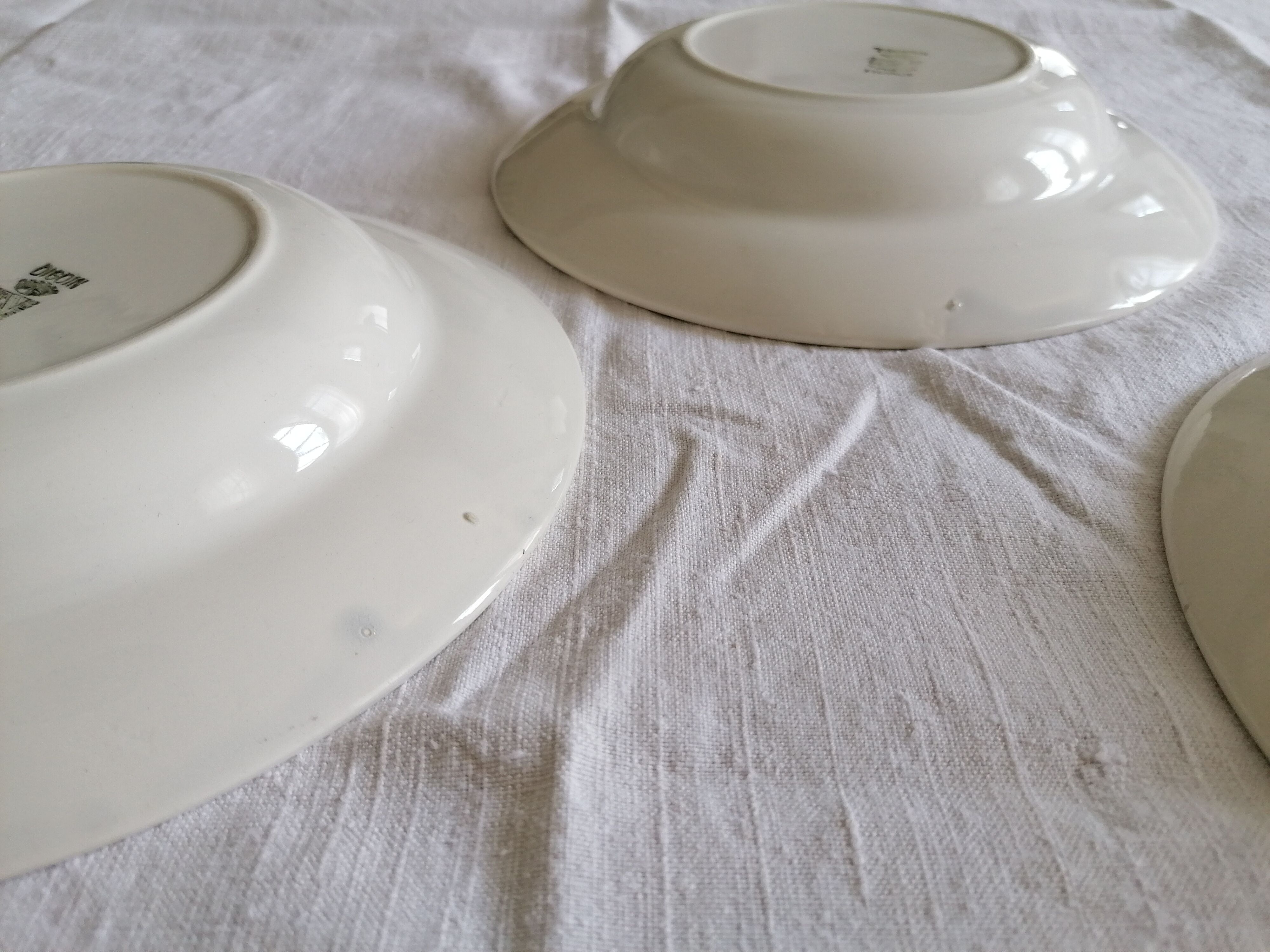 Lot de 5 assiettes creuses Digoin Sarreguemines
