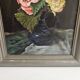 Tableau Huile sur Panneau Nature morte - bouquet de Roses Signé Schwarz
