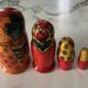 Série 4 poupées Russe ou Matriochka traditionnelles