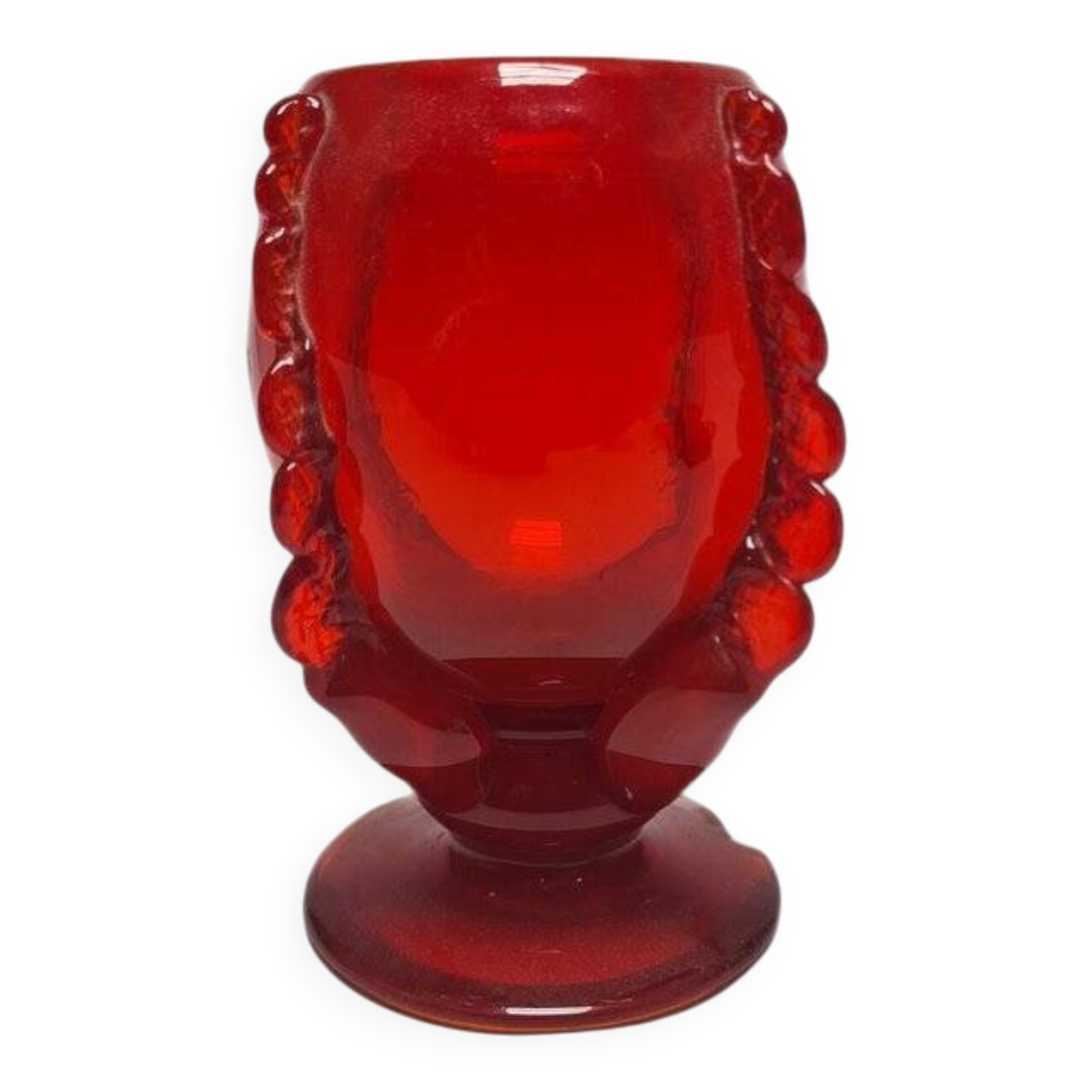 Vase par J. Słuczan-Orkusz pour l'Institut de Verrerie de Cracovie, Pologne, années 1970.