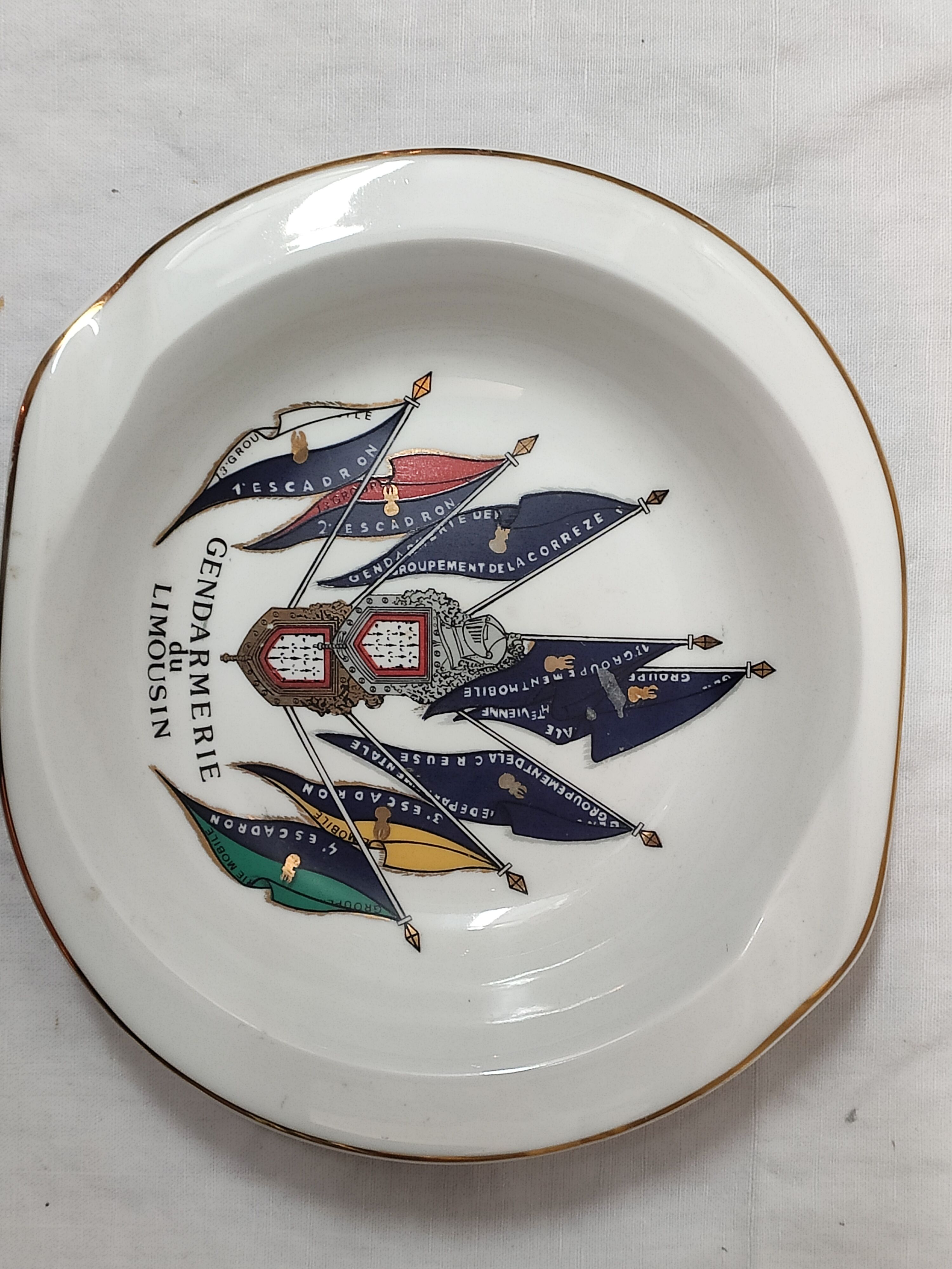 Ashtray, Limoges Gendarmerie