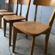 Set de 4 chaises bois Luterma