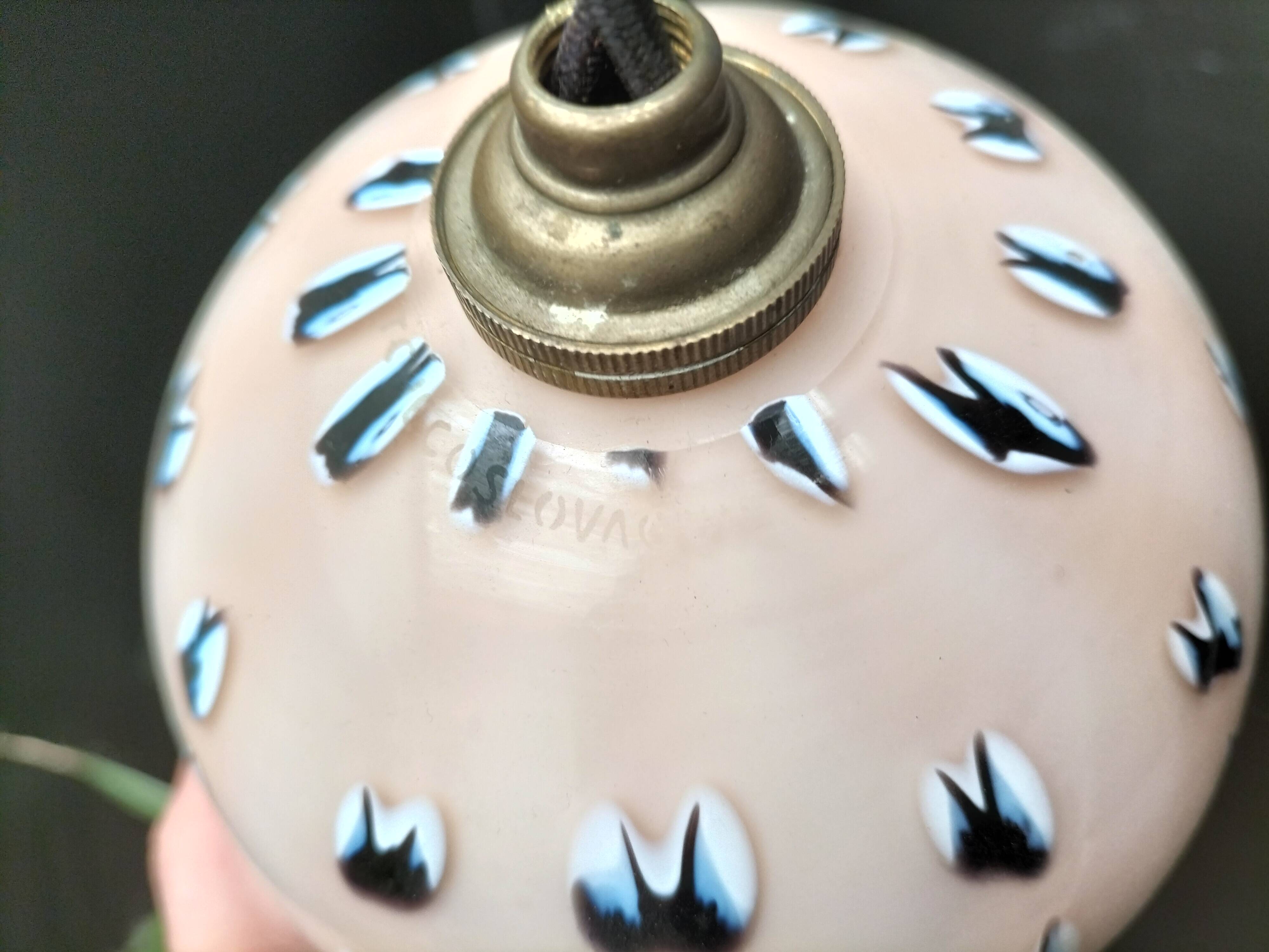 Opaline pendant light