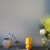 Yellow ceramic ball lamp 1990