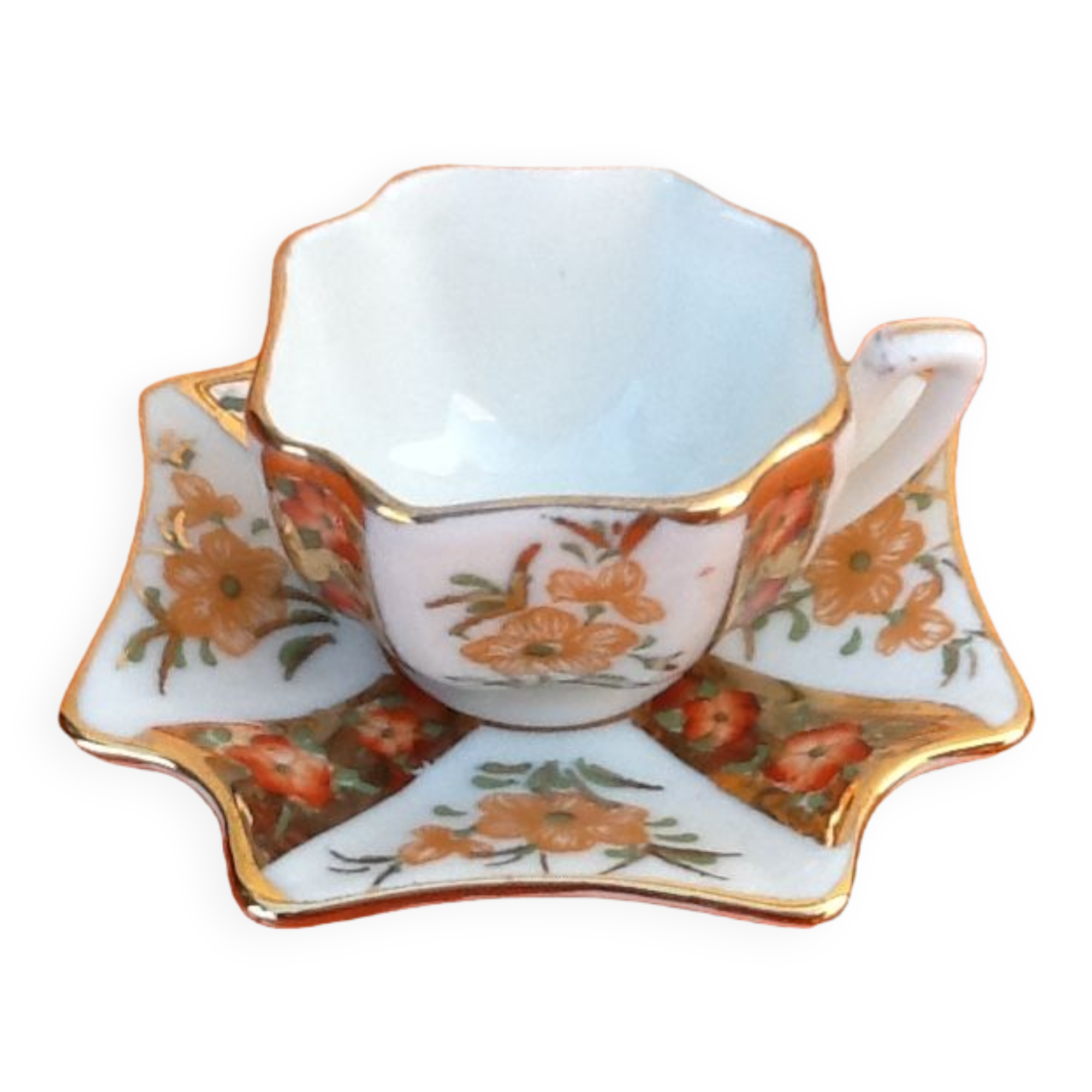 Cup and saucer fine porcelain