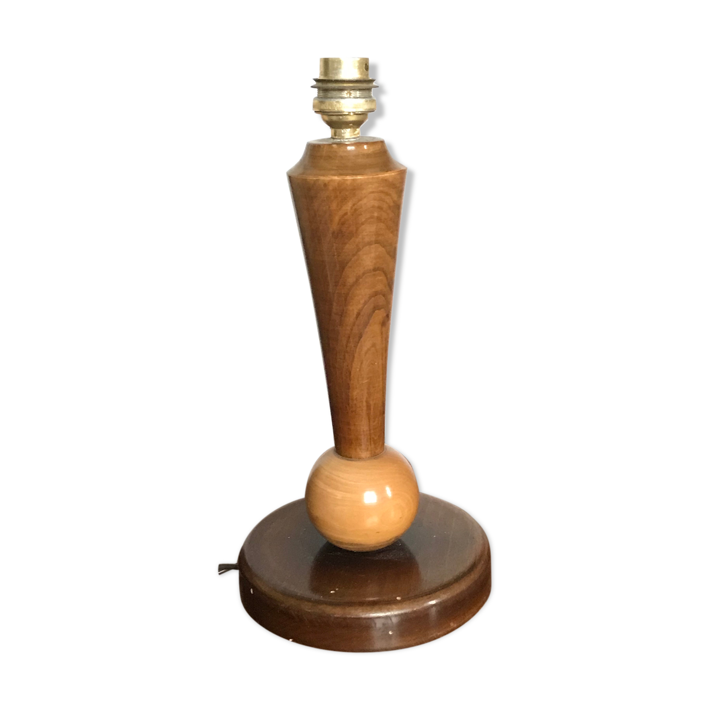 Art deco wooden lamp