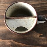 Vintage sandstone mug, mustache