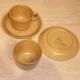 Pair of Sarreguemines cups and saucers