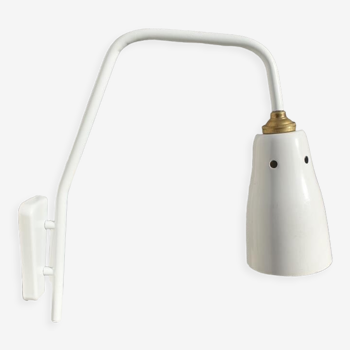 Fixed wall lamp offset 1950 white Ki-e-klair