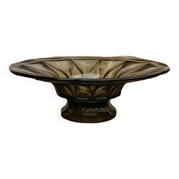 Coupe verre fumé vintage, style Art Déco