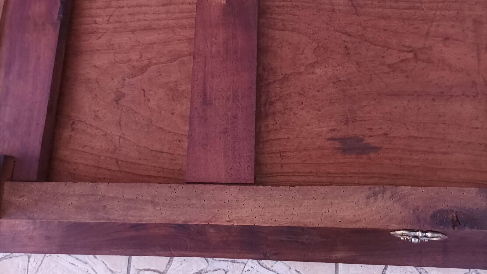 19th-century walnut table