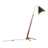 Lampe sur pied Nigel Walters en noir et teck, Hagoort, Pays-Bas, 1958