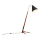 Nigel Walters floor lamp in black and teak, Hagoort, Netherlands, 1958