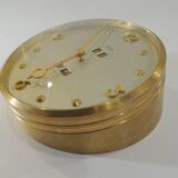 Pendulette de bureau 8 jours /laiton massif /vintage IMEXAL