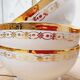 Set 6 bols Limoges blanc et or