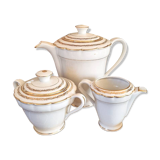 Coffee/tea pot, milk jug and sugar bowl