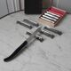 Set of 12 steel knife holders 50s