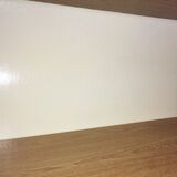 Buffet en formica blanc tramé vert des années 60