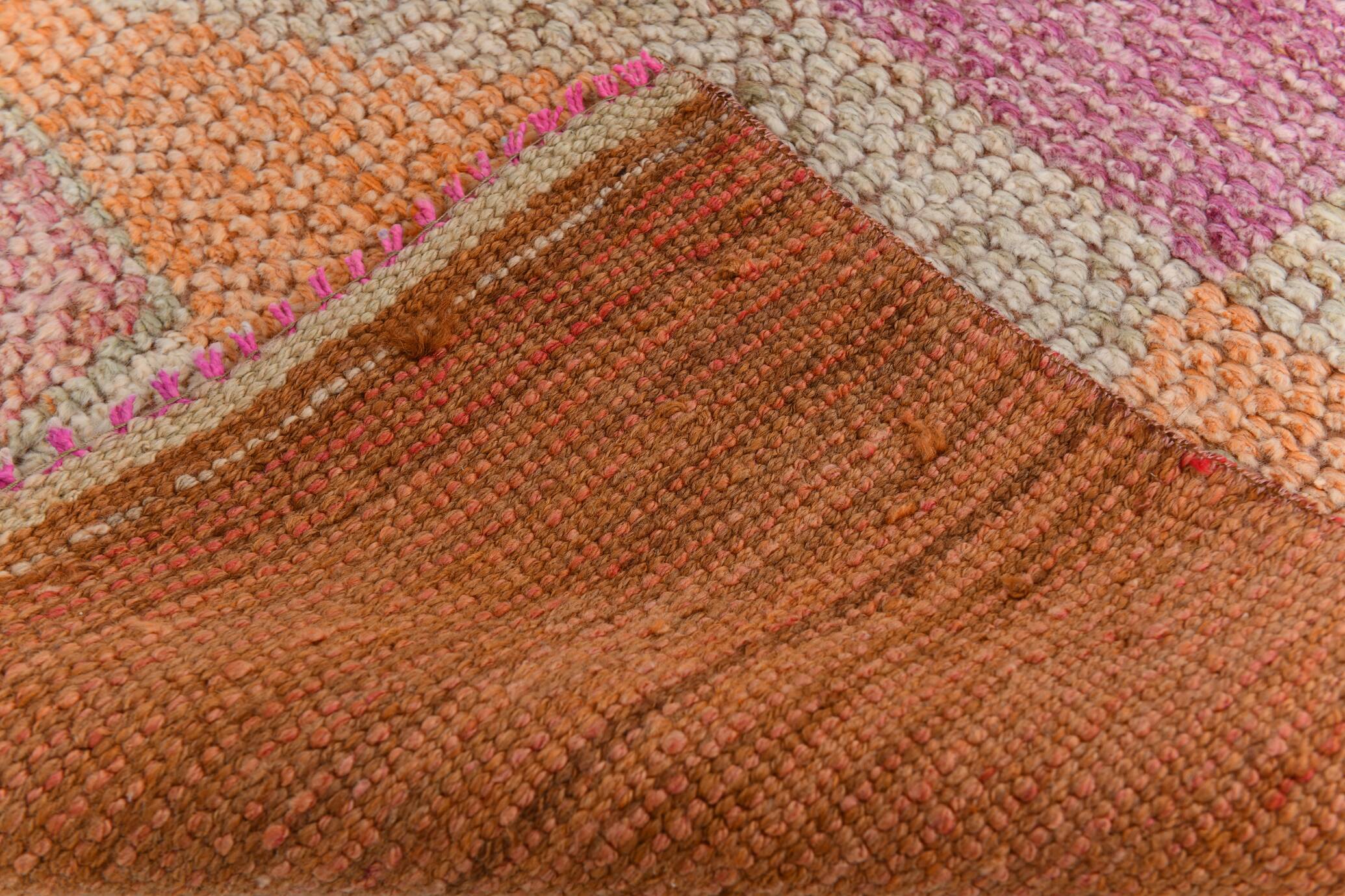 Pink Orange Turkish Runner Rug 87x316Cm SK 23422
