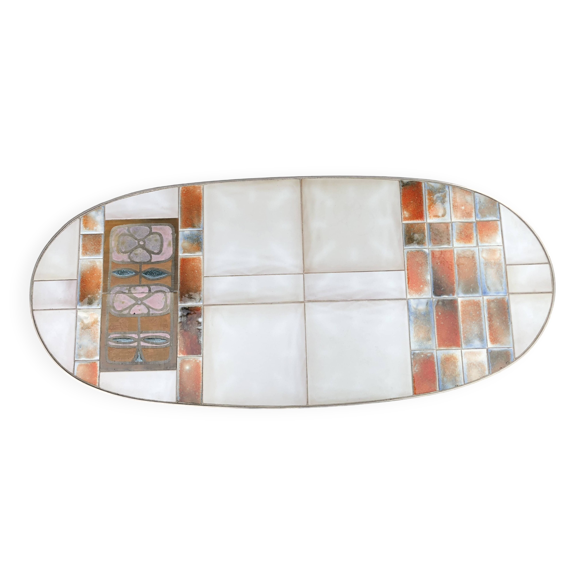 Ceramic coffee table by Jean Gregorieff