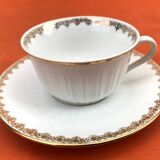 Royal ADP France Genuine Luxury Porcelain Coffee Cup / Saucer