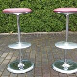 Paire de tabourets de bar, 1980s