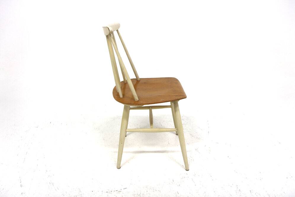 Set of 4 "Fanett" chairs in teak by Ilmari Tapiovaara, Sweden, 1960.