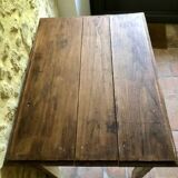 Antique wooden farmhouse table