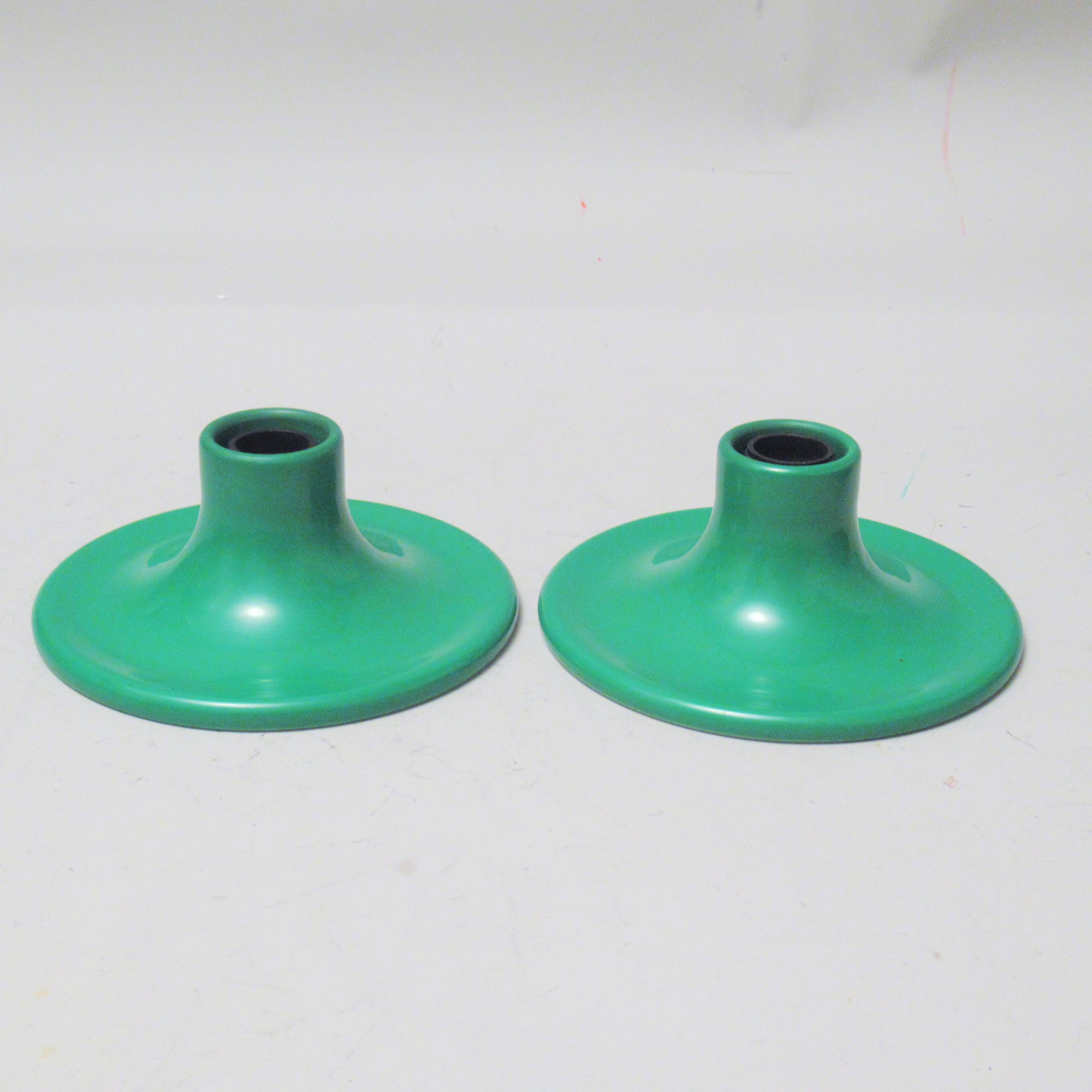 Green metal Teti wall light from the 1970s.